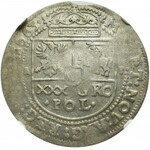 John II Casimir, 30 groschen 1663, Cracow - NGC AU Details