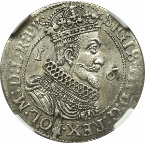 Sigismund III, 18 groschen 1623, Danzig - NGC MS62