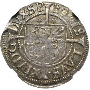 Pommern, Duchy of Stettin, Bogislaus XIV, 1/16 thaler 1628, Stettin - NGC AU55