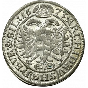 Śląsk pod panowaniem Habsburgów, Leopold I, 6 krajcarów 1673, Wrocław - nieopisane