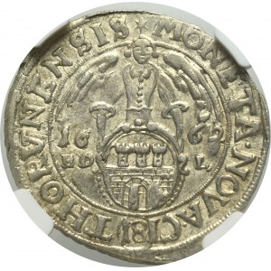 John II Casimir, 18 groschen 1662, Thorn - NGC MS63