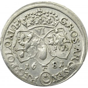 John III Sobieski, 6 groschen 1681, Cracow