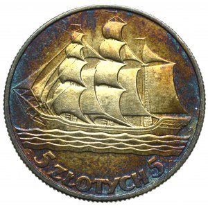 II Republic of Poland, 5 zloty 1936 Ship