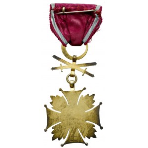 PSZnZ, Złoty Krzyż Zasługi z Mieczami - Spink&Son srebro