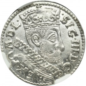 Sigismund III Vasa, 3 groschen 1598, Bromberg - NGC MS63