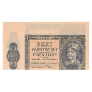 II RP, 1 złoty 1938 rozbiegówka