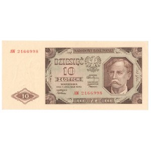 PRL, 10 złotych 1948 AW