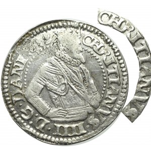 Dania, Krystian IV, 1 marka 1618, Kopenhaga - błąd CHRITIANVS