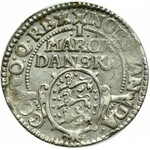 Denmark, Christian IV, 1 marck 1615, Copenhagen - rare rounded shield