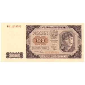 PRL, 500 złotych 1948 BK