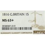 Wielka Brytania, 6 pensów 1816 - NGC MS63+