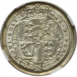 Great Britain, six pence 1820 - NGC MS64