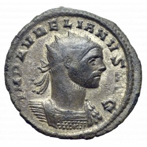Cesarstwo Rzymskie, Aurelian, Antoninian Rzym - rzadkość Lew w odcinku