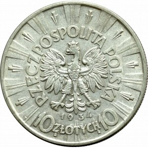 II Republic of Poland, 10 zloty 1934 Pilsudski