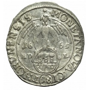 John II Casimir, 18 groschen 1665, Thorn - Rare!