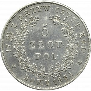 Powstanie Listopadowe, 5 złotych 1831