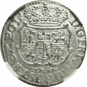 August III Sas, 1/24 talara 1753, Drezno - NGC MS64