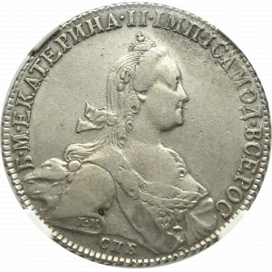 Rosja, Katarzyna II, Rubel 1776 ЯЧ - NGC XF Det.