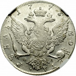 Rosja, Katarzyna II, Rubel 1773 - NGC AU Det.