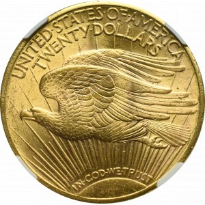 USA, 20 dolarów 1922 - NGC MS62