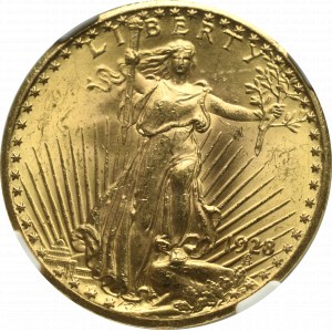 USA, 20 dollars 1928 - NGC MS63