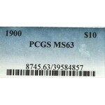 USA, 10 dollars 1900 - PCGS MS63