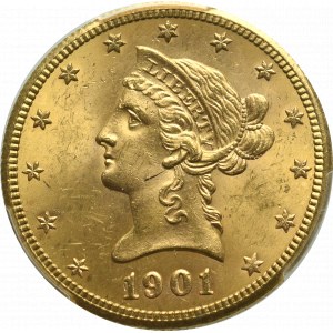 USA, 10 dolarów 1901 San Francisco - PCGS MS63
