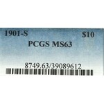 USA, 10 dollars 1901 - PCGS MS63