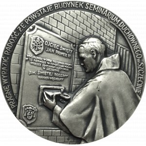 PRL, medal Jan Paweł II Seminarium Duchowne Szczecin 1987 - srebro