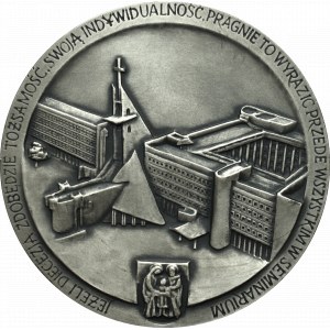 PRL, medal Jan Paweł II Seminarium Duchowne Szczecin 1987 - srebro