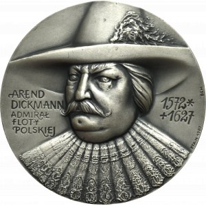 PRL, Medal na 350. rocznicę bitwy pod Oliwą 1987 - srebro NIEOPISANY