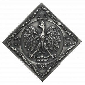 PRL, Medal 70 rocznica odzyskania niepodległości 1988 - nakł. 40 egz.