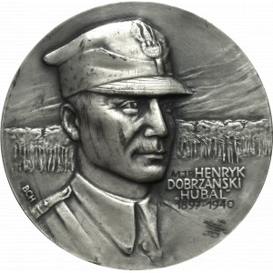 III RP, medal 50 rocznica śmierci majora Henryka Dobrzańskiego ps. Hubal, 1990