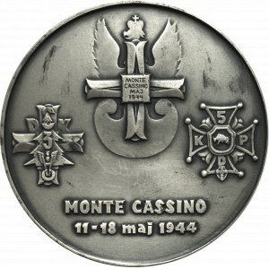 PRL, Medal upamiętniający walki pod Monte Cassino, 1984 - nakł. 25 egz