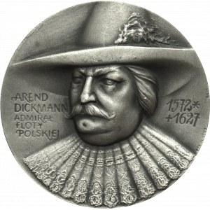 PRL, Medal na 350. rocznicę bitwy pod Oliwą 1987 - srebro