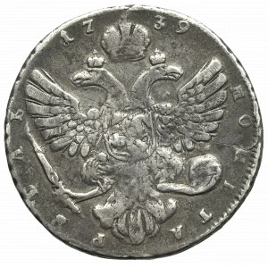 Russia, Anna, Rouble 1739