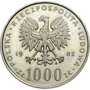 PRL, 1.000 złotych 1982 Jan Paweł II - Próba NIKIEL