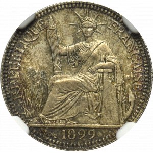 French Indochina, 10 cents 1899 - NGC MS63+