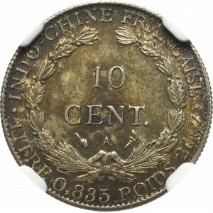 French Indochina, 10 cents 1899 - NGC MS63+