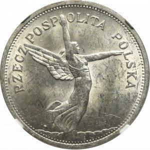 II Rzeczpospolita, 5 złotych 1928 Nike ZZM, Warszawa - NGC MS62