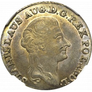 Stanisław August Poniatowski, Złotówka 1792 MV - NGC MS64