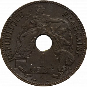 French Indochina, 1 cents 1896 - NGC MS65 BN