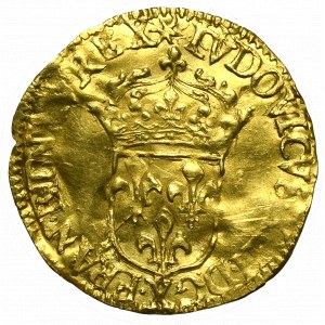 France, Louis XIII, 1/2 Ecu d’or 1634