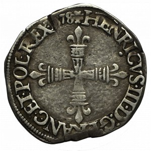 France/Poland, Henri III, 1/4 ecu 1578, Nantes