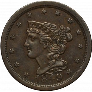USA, 1/2 centa 1849