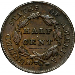 USA, 1/2 cent 1829