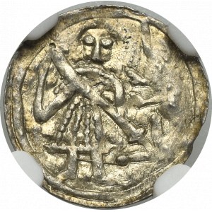 Boleslaus III, Denarius, Fight with a dragon