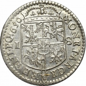 John II Casimir, 18 groschen 1650, Fraustadt