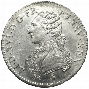 France, Louis XVI, Ecu 1789, Paris