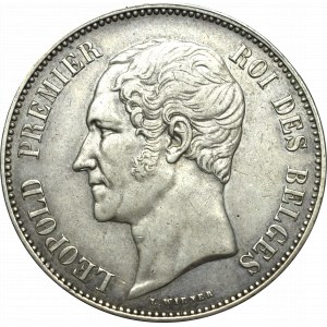 Belgium, 5 francs 1853